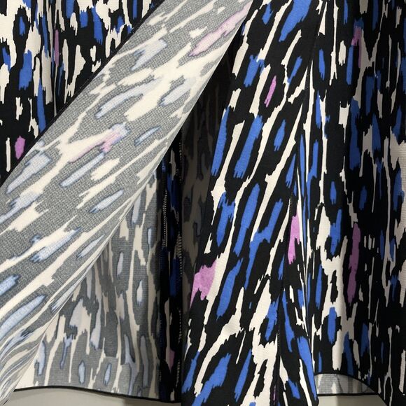 Worthington Multi-Color Faux Wrap Skirt Bold Abstract Pattern Sophisticated 14 - Picture 5 of 8